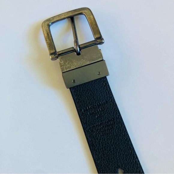 Reversible Black Faux Leather Belt Size 40 - Picture 5 of 7